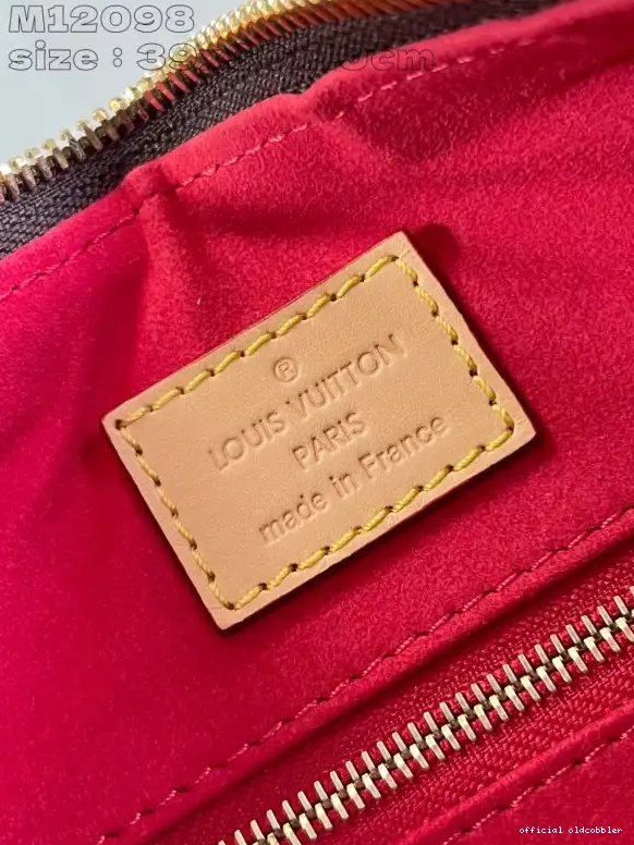 Official oldcobbler MM-39x30x10cm Slouchy VUITTON LOUIS 0527
